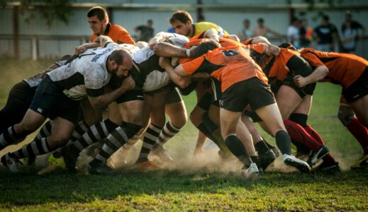 a rugby scrum, one of the things sportable's tech can provide insights on